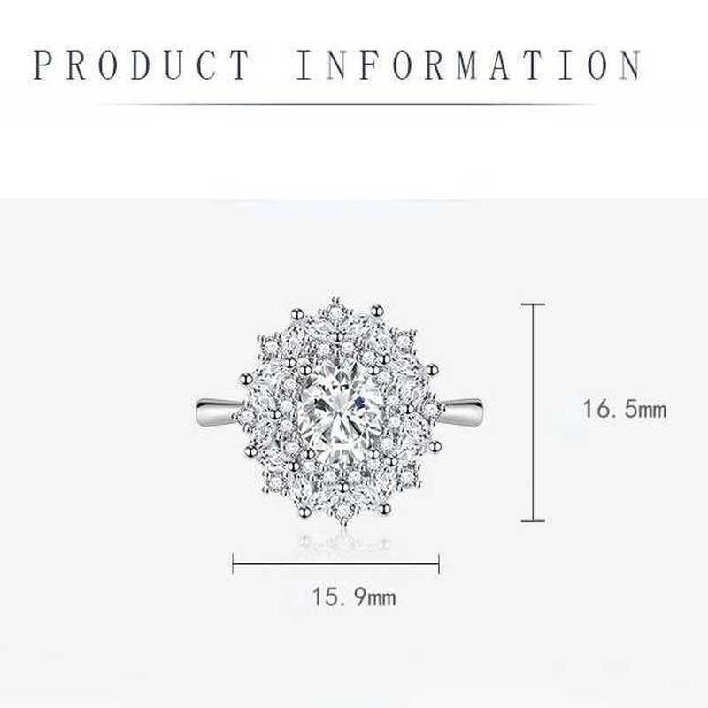 Sace Gems Klasyczny pierścionek z cyrkonią ze stopu miedzi Biżuteria damska Wedding Promise Party Gift