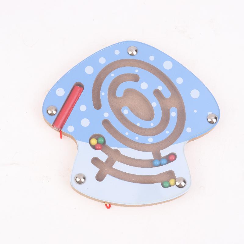 Magnetic Pen Maze Toy With Magnetic Beads, Wooden, Educational Early Childhood Toy, Kindergarten Gift Toy