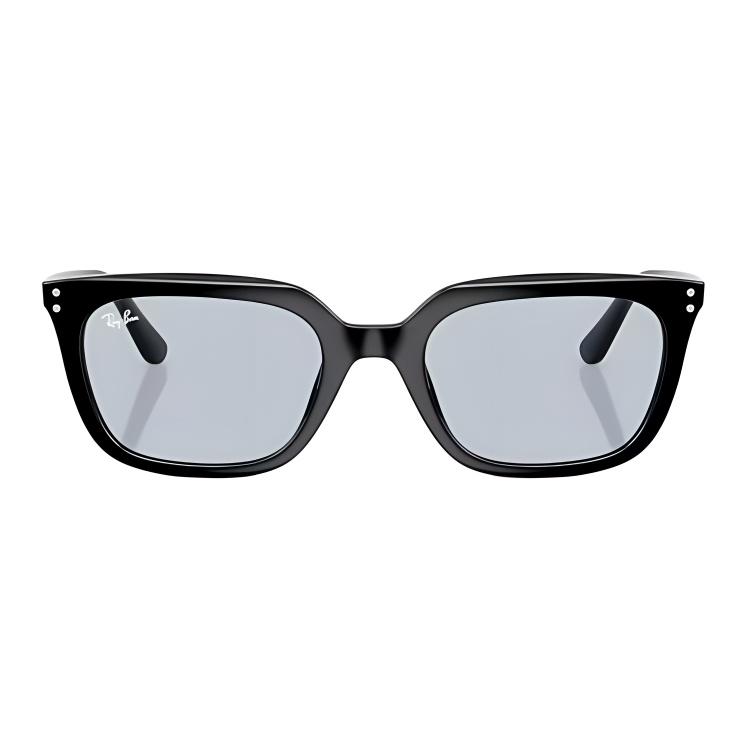 RayBan Original Logo Design Propionate Square Frame Irregular Sunglasses Unisex Couple Black