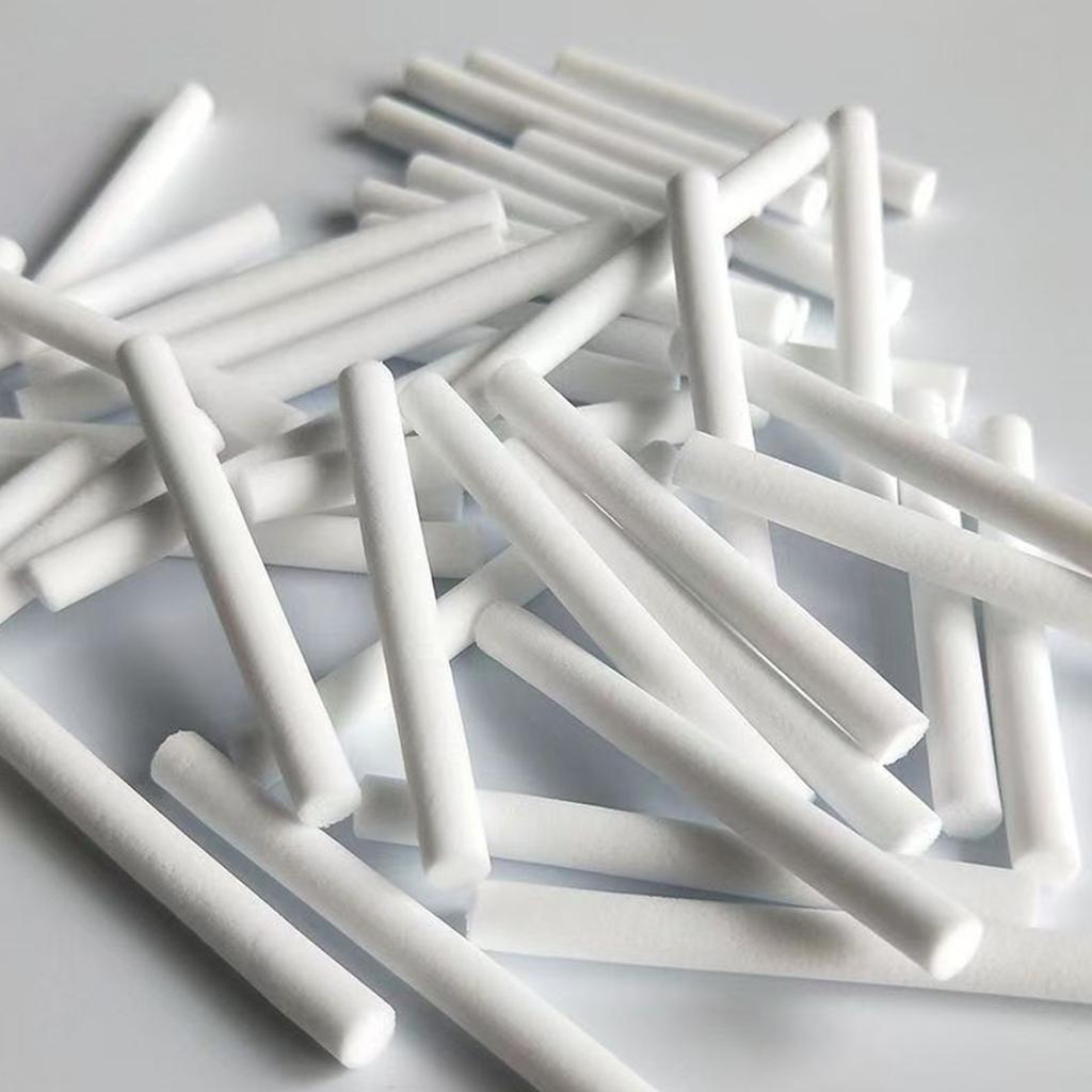 100/500Pcs 12cm X 10mm Cotton Swab Filter Refill Wicks - Replacement for USB Humidifiers Aroma Maker