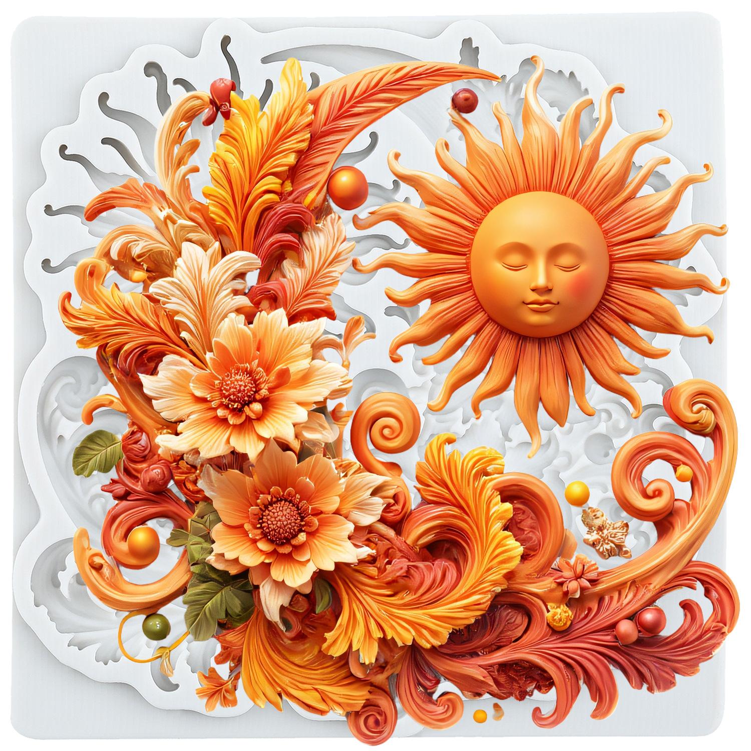 

Силиконовая форма Бог Солнца и Луны Мифология Древней Греции Формы для мастики Инструменты для украшения торта Топпер для кекса Конфета Смола Глина для лепки Шоколад Форма для гампасты серый