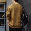 Autumn Letter-Printed Sweater Men'S American Casual Crew Neck Long-Sleeved T-Shirt Suede Loose Bottoming Shirt