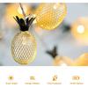 Pineapple Solar String Lights - BIMEE 11.5FT 10LED Waterproof Solar Powered Fairy String Lights Hanging Lights for Outdoor Garden Patio Landscape