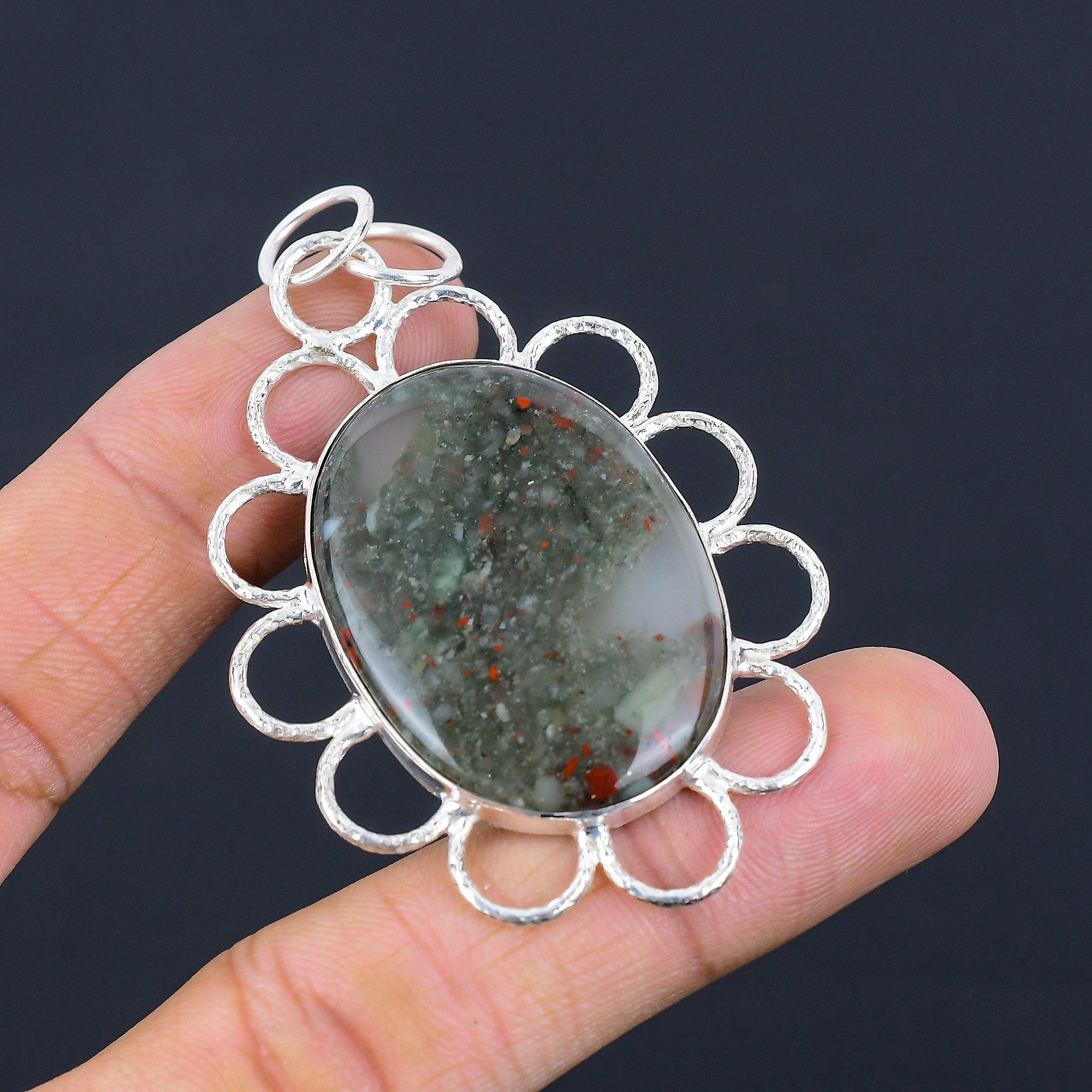 

Friendship Day Deal 925 Sterling Silver Tabu Jasper Stone Wife Pendant Jewelry