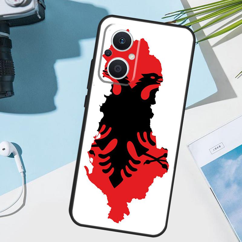 Albania Flag Eagle Cover For OPPO Reno 14 F 13 12 11 10 Pro 11F 12F 13F 7 8 Lite OPPO Find X9 X8 X6 X5 Pro Case