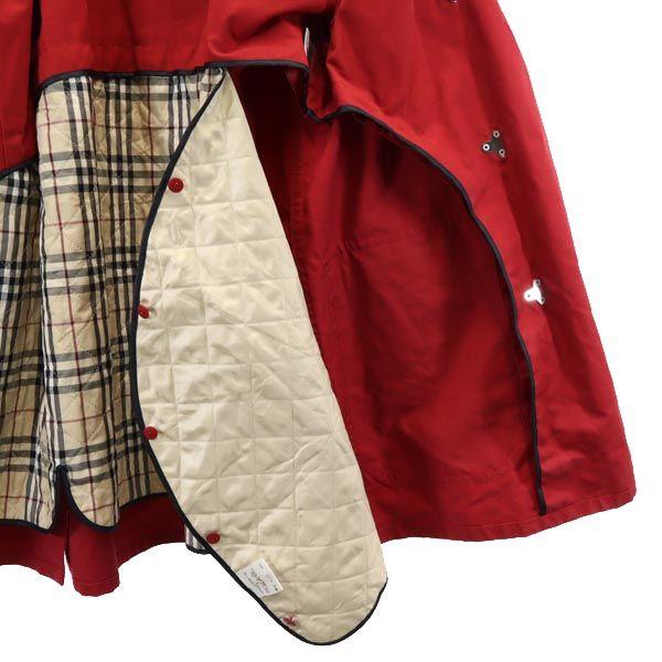 BURBERRY Sanyo Shokai 2WAY Jacket 9 Red With half liner Women Used