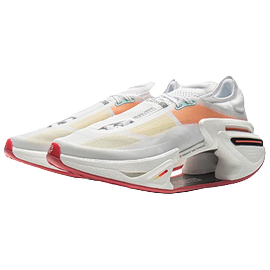 New LiNing Shadow 3.0 Cushioning Support Lightweight Low Top Racing Running Shoes Unisex Standard White Orange Peel Orange ARRV001-21