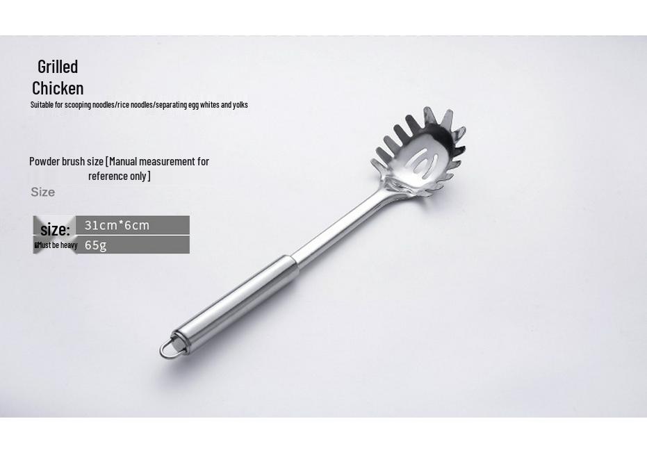 Stainless Steel Kitchen Set: Includes Heat-Resistant Spatula, Slotted Spoon, Soup Ladle for Home and Outdoor Use