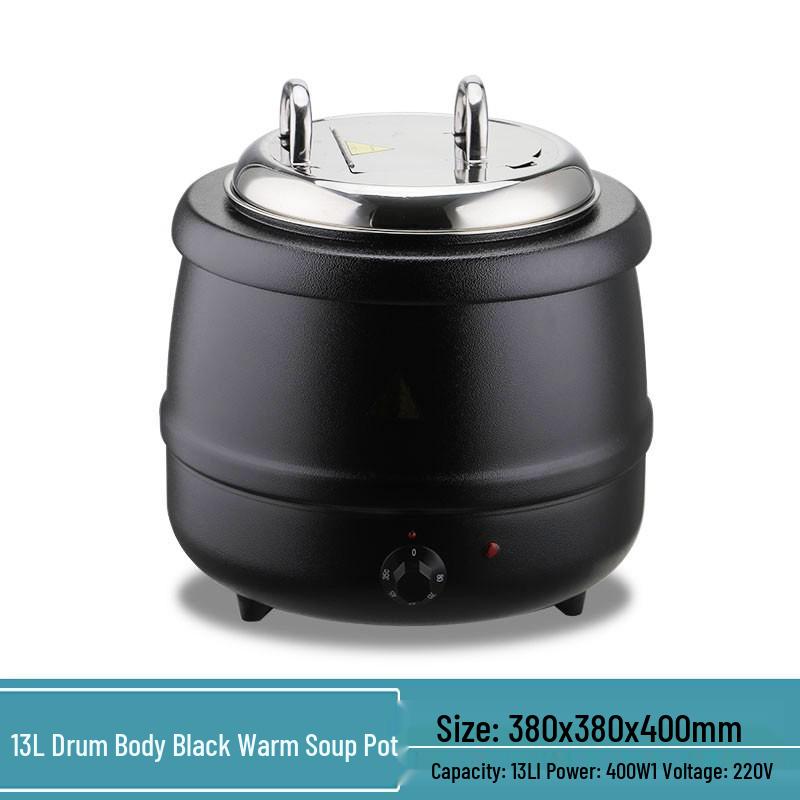 304 Stainless Steel Electronic Soup Warmer and Porridge Cooker for Commercial Use
