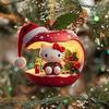 Christmas Ornament Cartoon Anime Cat In Red Fruit Christmas Tree Ornament 2D Acrylic Hanging Pendant for Holiday Home Decor