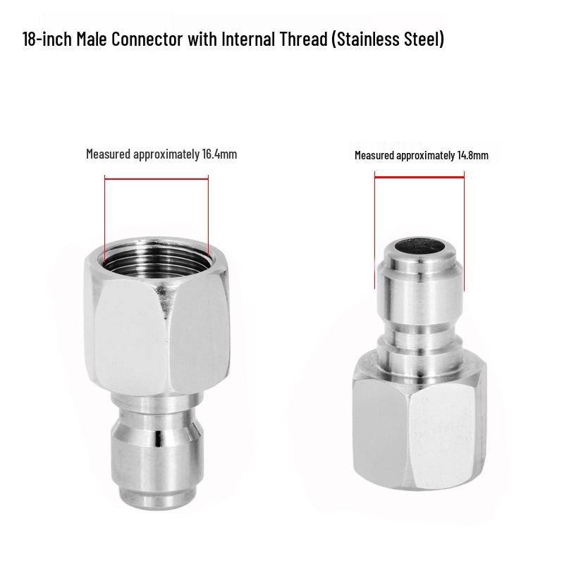 High-Pressure Copper Quick-Connect Water Hose Adapter for Car Washers