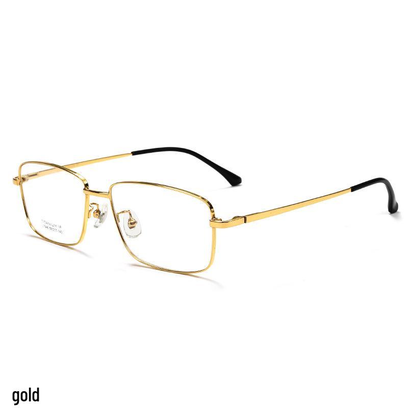 

Мужские ретро сверхлегкие оправы для очков от близорукости из чистого титана для бизнеса и повседневной носки