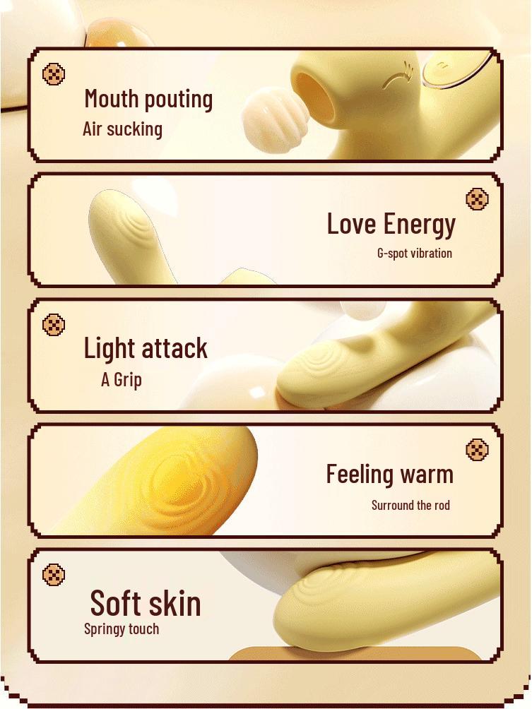 Miji Doudoulong Heated Vibrator with Constant Temperature and Suction for Female Pleasure 120/Box