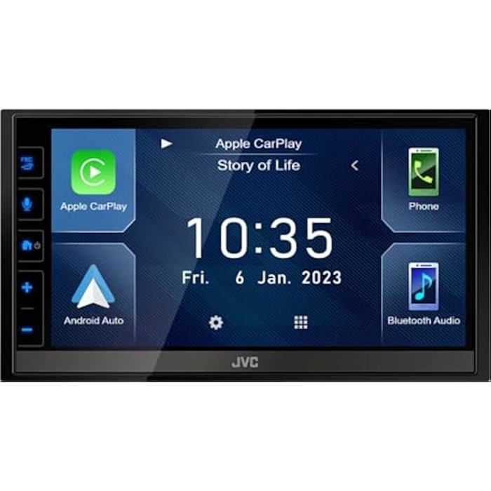 Autoradio multimédia JVC KW-M785DBW - CarPlay & Android Auto sans fil - 4 x 50 W - DAB+/FM - Bluetooth