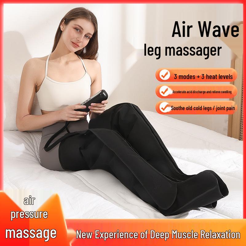 Smart Multifunctional Air Wave Leg & Foot Massager with Five-Chamber Airbag