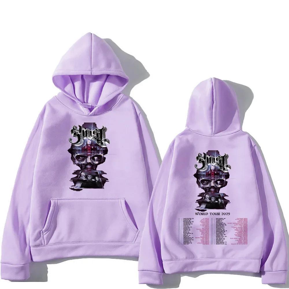 Ghost Band World Tour Sweatshirts Männer Frauen Hip Hop Metal Rock Hoodies Gothic Kleidung Übergroße Kleidung Fans Geschenk Klassischer Hoody