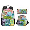 My Singing Monsters Backpack Pen Bag Shoulder Bag 3Pcs Set Large Capacity Kindergarten Elementary School Boys and Girls