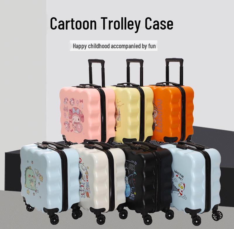 18-Inch Cartoon Anime Trolley Suitcase for Kids - Stylish, High-Value Travel Case for Boys & Girls