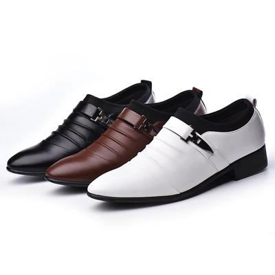 Man Flat Classic Men Dress Shoes PU Leather Wingtip Carved Italian Formal Oxford Plus Size 38-48 for Winter 2024