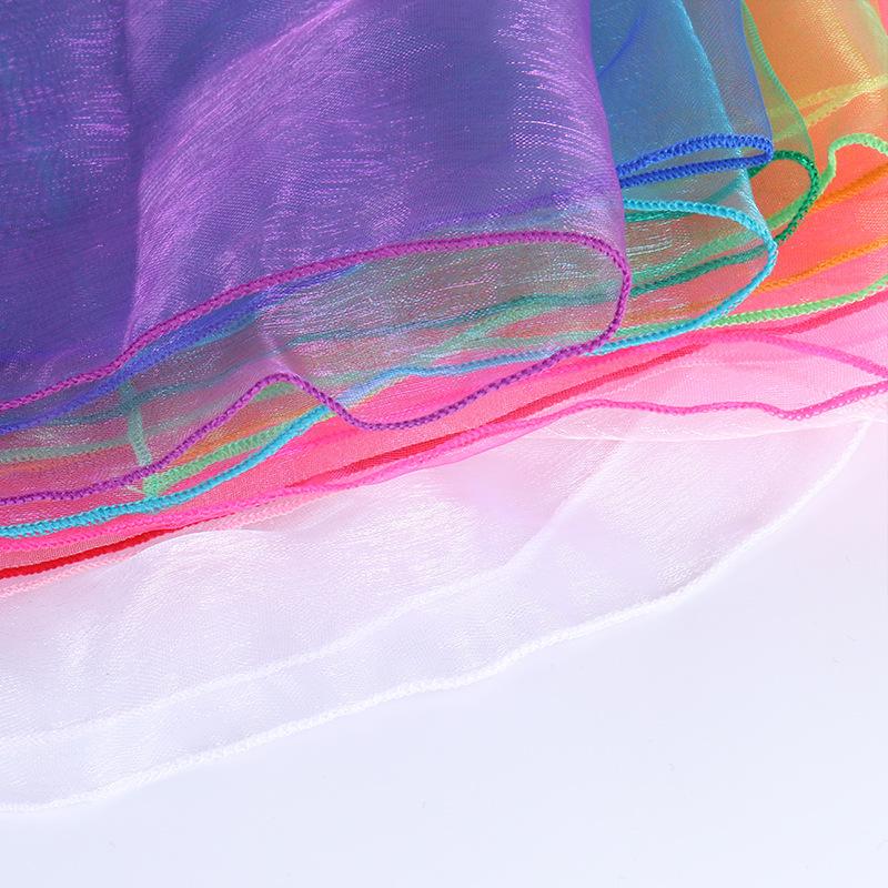 6 Colors Practical Gymnastics Scarves For Outdoor Game Toys Dancing And Juggling Towels Candy Colored Gym Towel Dance Gauze