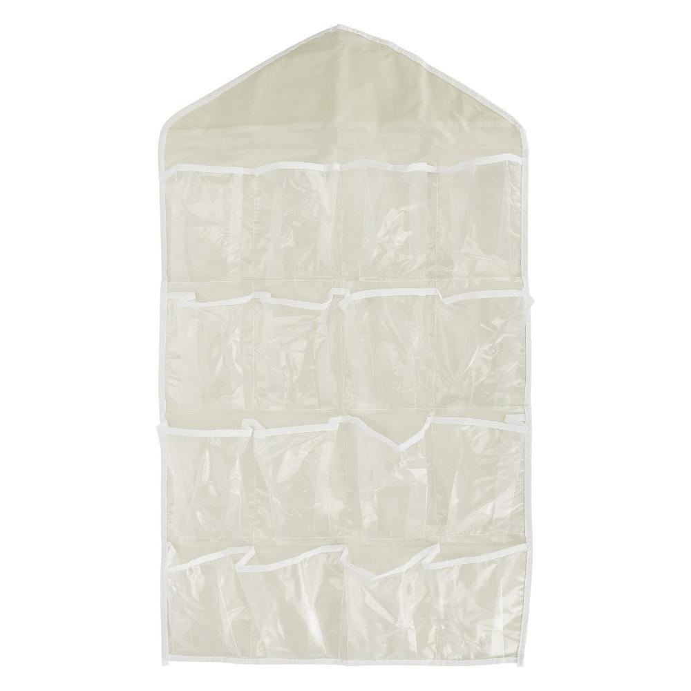 Transparente Taschen Wandgarderobe Hängender Organizer Wasserdicht Beidseitig Hängender Aufbewahrungs-Organizer Vliesstoff Tragbar