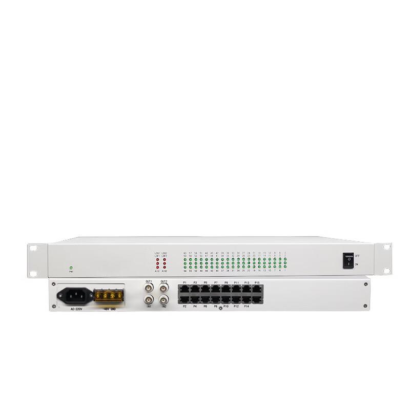 KUNYU 1U Rack-Mount PCM Phone Fiber Optic Multiplexer