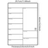 Magnetic Calendar for Fridge Magnetic Whiteboard Fridge Calendar Weekly Planner Erasable Magnetic Fridge Message Board