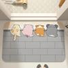 Cute Cartoon Dog Pattern Doormat Home Decor Rugbedroom Living Room Entrance Rugs Kitchen Front Door Nonslip Area Foot Mats INS