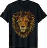 Rastafari Rood Geel Groen Rasta Kleding Leeuw van Juda T-shirt Maat S-5XL