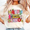 Happy Last Day of School Graphic T Shirts Women Crew Neck Short-sleeved T-shirt Tops Teacher Gift End of School Summer Top Tees