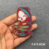 Punk Patch Flame Embroidery Patches For Clothes Scary Skull Iron On Patches On Clothing Embroidered Jacket Badge Sticker