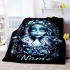 Warner (4) Customize Your Name Blanket Cozy Customizable Blanket Comfortable Suitable for Sofa Office Chair Home Decor Couch Ideal for All Seasons