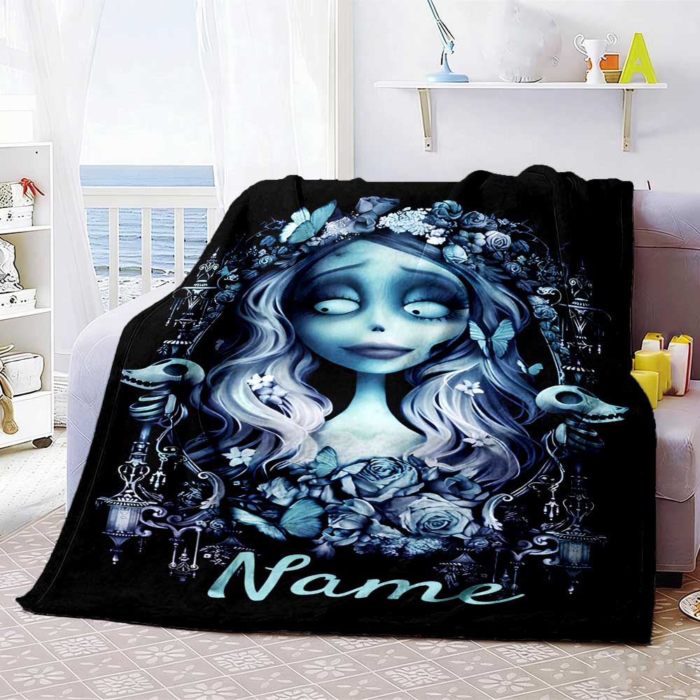 Warner (4) Customize Your Name Blanket Cozy Customizable Blanket Comfortable Suitable for Sofa Office Chair Home Decor Couch Ideal for All Seasons