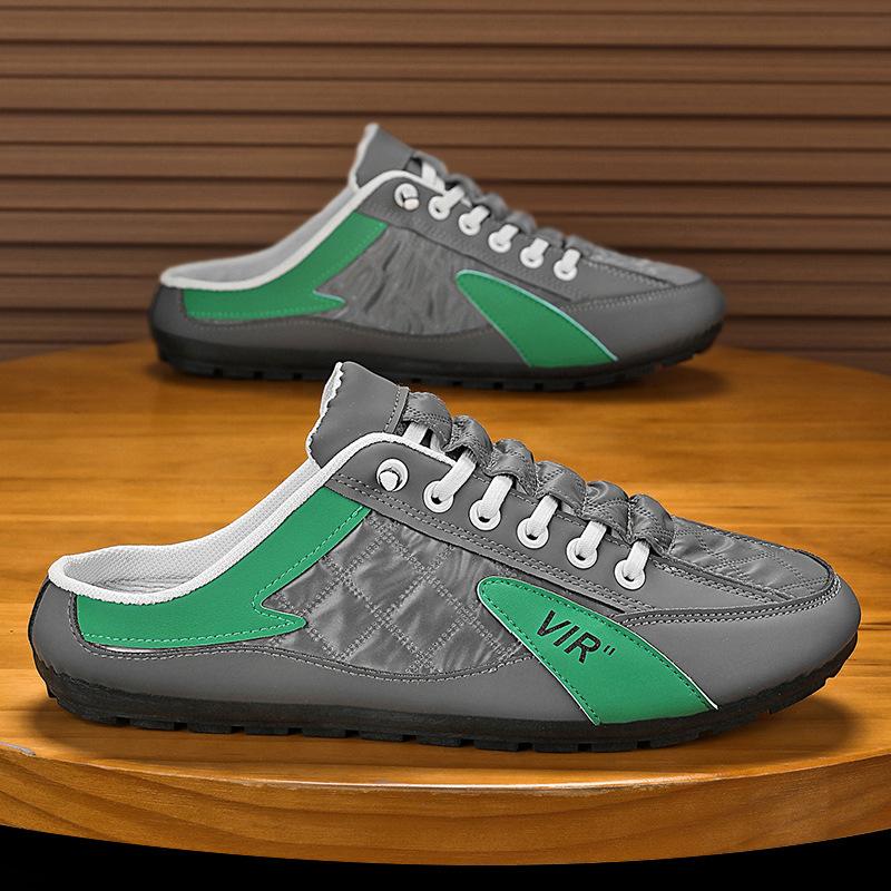 

Баотоу полушлепанцы мужские летние для работы повседневные ленивые туфли на одной педали мужские тапочки Doudou без пятки 39