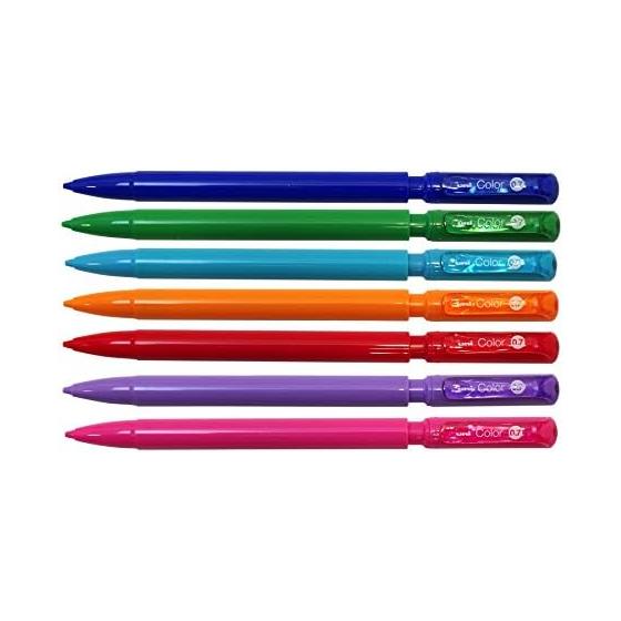 Uni Color Erasable Color Lead Mechanical Pencil 0.7mm [Orange] M7-102C.4 - Smooth Writing, Clean Erasing, Unbreakable Color Lead, Cute Slim Design,
