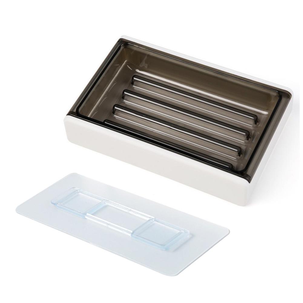 Punch-Free Wall-Mounted Soap Holder with Drainage and Suction Cup