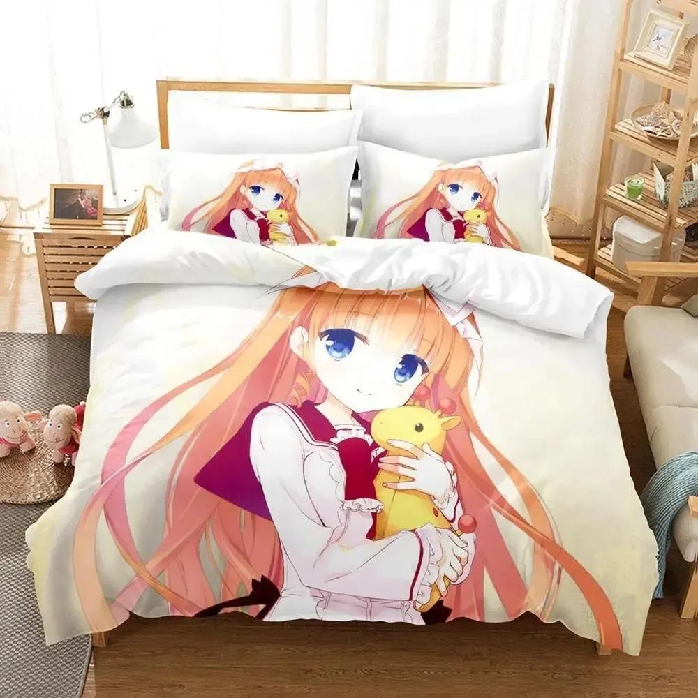 3d Anime Game Aria the Scarlet Ammo Bedding Set Printed With Pillowcase Bed Duvet Cover Soft Single Double Queen Super King Size