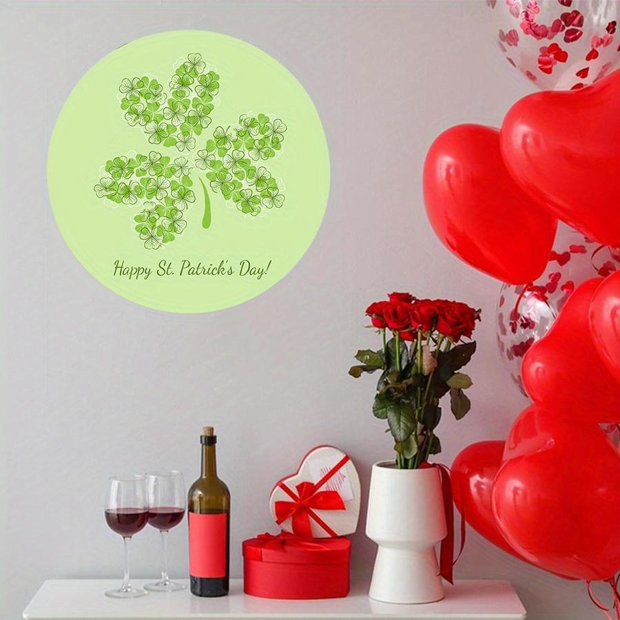 2D Flat 20cm happy st.patrick's day hat Wooden Wall Hanging Decor - car balloon Universal Holiday Wooden Pendant, Home Decoration, Welcome Sign Party