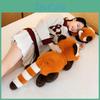 Plush Raccoon Cartoon Toys Children Dolls Gifts Bedroom Ornaments Decor Home
