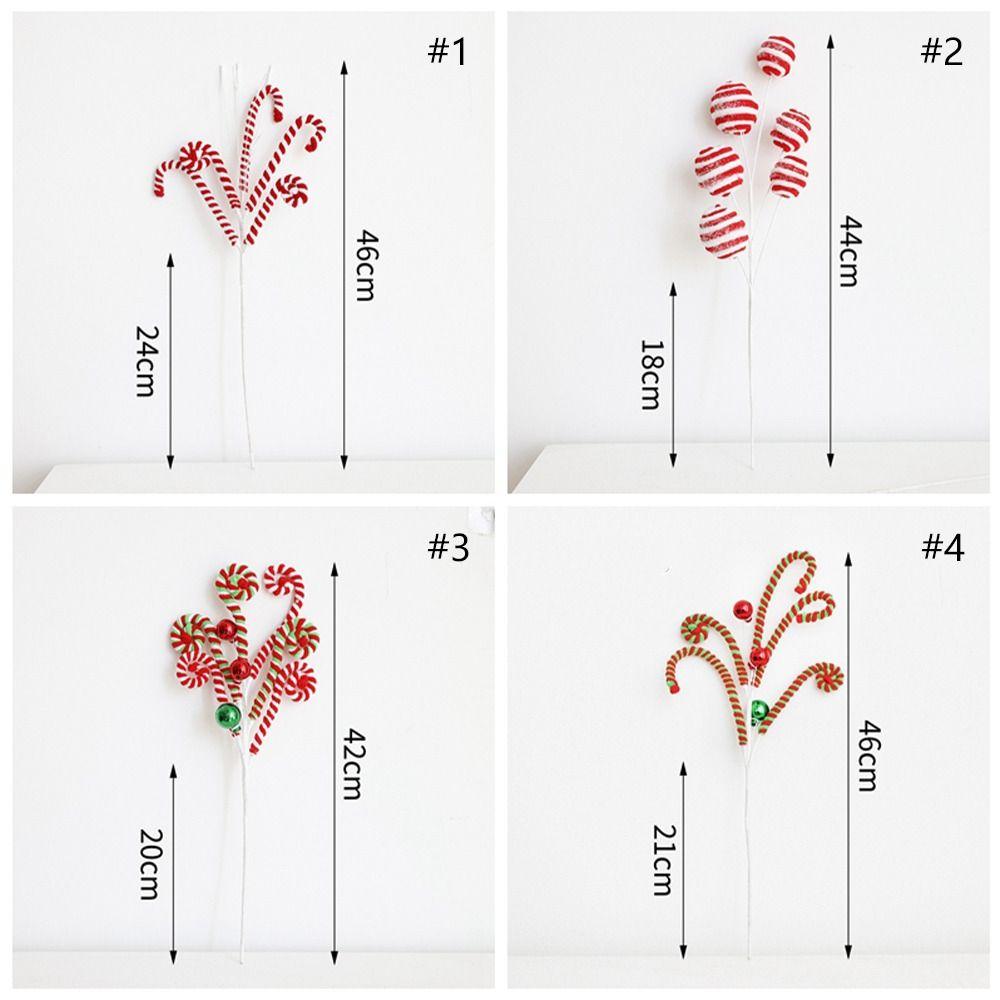 Lifelike Christmas Plush Candy Cane Festival Xmas Tree Garland Ornaments  Home Decoration