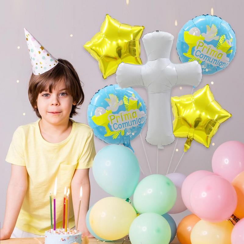 First Holy Communion Balloons 5 Pieces Pigeon Balloons First Communion Decor Novel Communion Party Decorations Creative