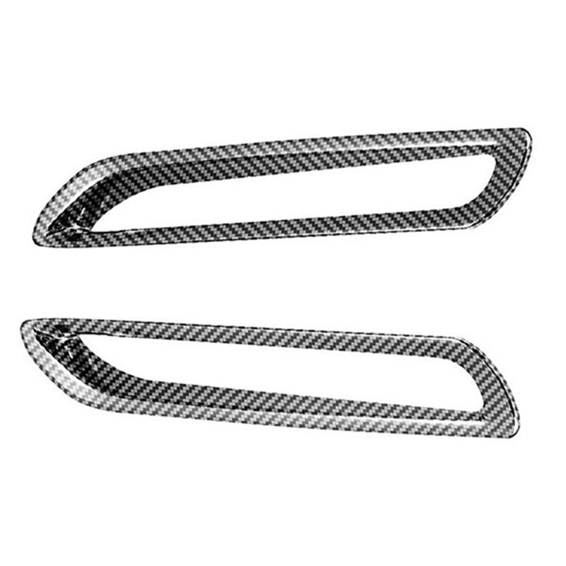 Authentic 1 Pair Fog Light Cover Rear Bumper Reflector Cover Car Carbon Fiber For Toyota Alphard Vellfire 2015- Carbon Fiber Pattern