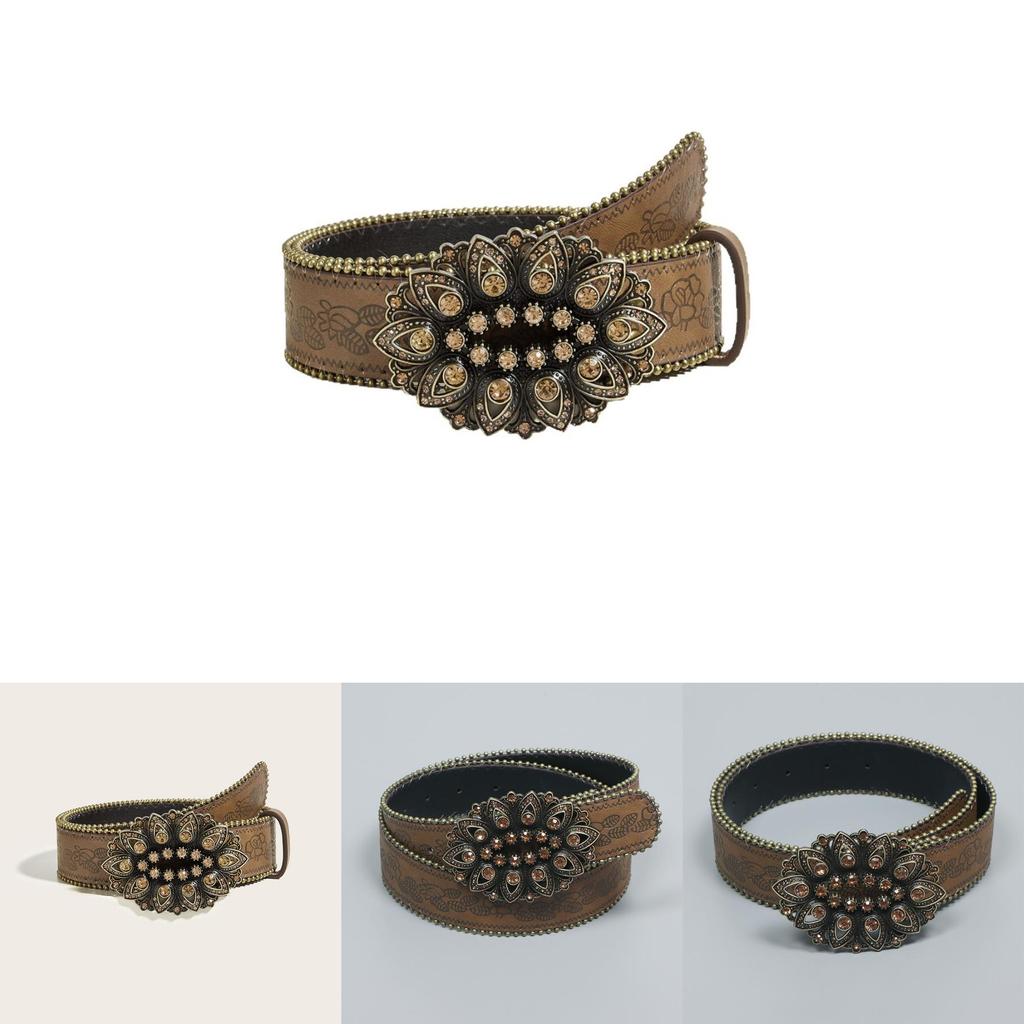 Leather Belt With Metal Buckle For Casual Fashion And Style