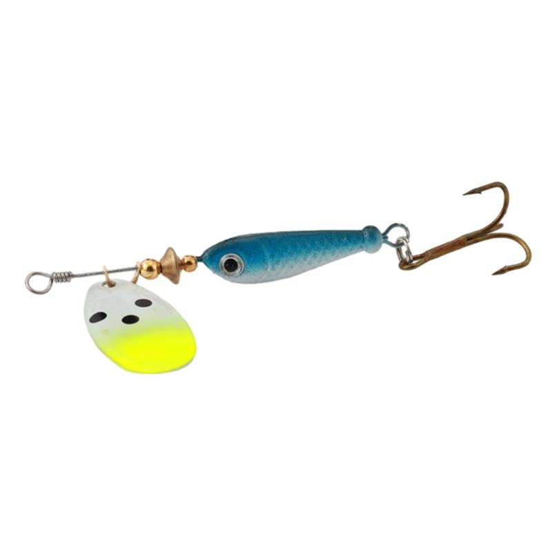 Spinner Fishing Lures with Triple Hooks Sequins Artificial Baits Hard Metal Spinner Baits for Freshwater Saltwater