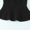 2025 Spring Women's Slim Fit Vest Top with Bow Accent Hem