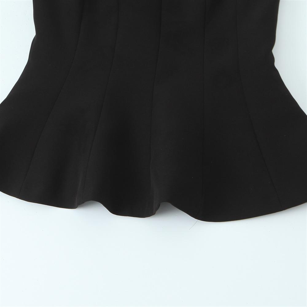 2025 Spring Women's Slim Fit Vest Top with Bow Accent Hem