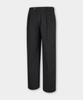 BIRBANTE Garment-Washed Twill Double-Pleat Chino Pants - Black Navy