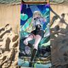 Lynae WuWa Game Towel Sports Quick Dry Travel Camping Gear Sandproof Soft Light Large Beach Towel