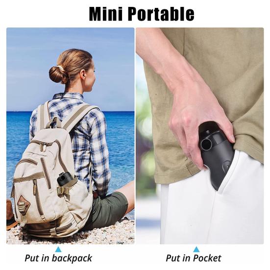 Electric Air Pump with LED Light 20PSI Portable 3000mAh USB Rechargeable Inflatables Swimming Ring Pool Float Air Mattress Bed Mini Inflator Pump