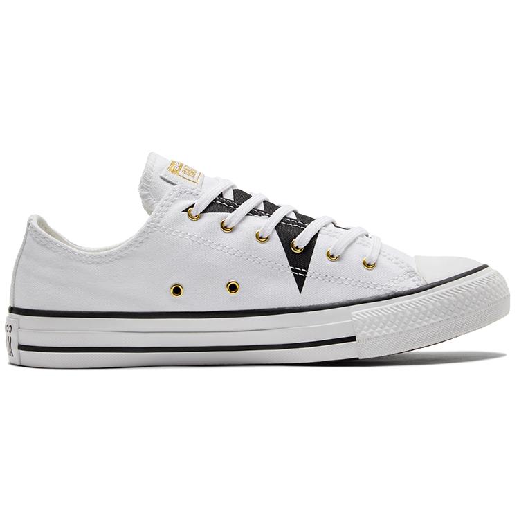 Converse Chaussures en toile Chuck Taylor All Star basses Blanc/Noir A02579C